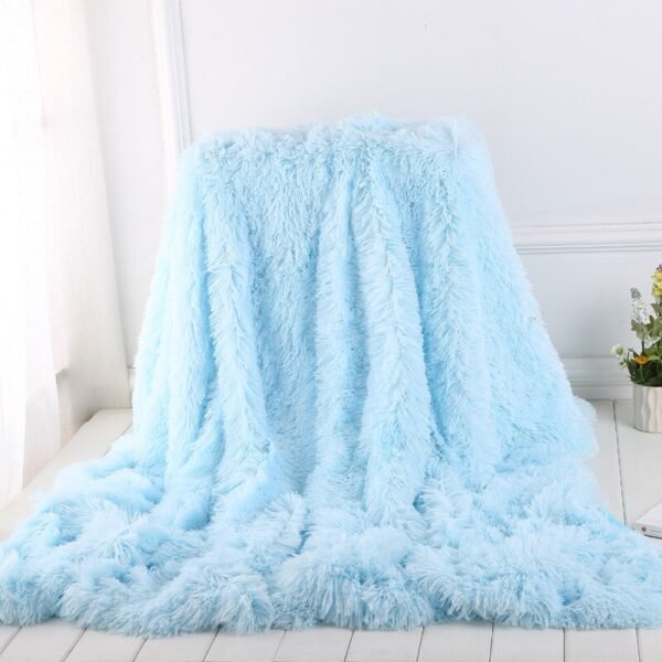 Blanket For Bed Soft Plush Bedspread Blanket Decorative Cover Blank - Image 4