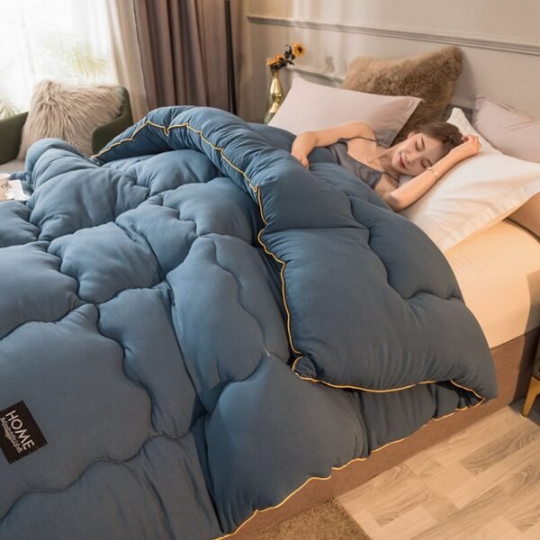 Washed Cotton Thick Winter Quilt Four Season Comforter - Image 3