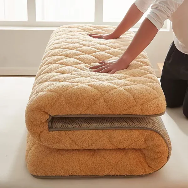 Warm Thick Soft Plush Mattress Breathable Bedding Mat - Image 3